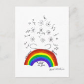 Rainbow Universell Song Postkarte (Vorderseite)