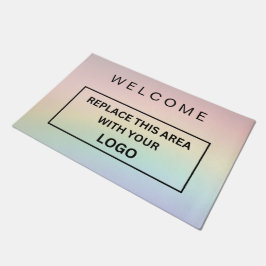 Rainbow-Unternehmen für Firmenlogo mit eigener Mar Fußmatte