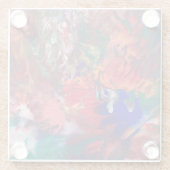 Rainbow Untersetzer Boho Colorful Glass Drink Unte (Rückseite)