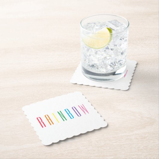 RAINBOW-Untersetzer für Scalloped Square Untersetzer (Vor Ort)
