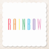 RAINBOW-Untersetzer für Scalloped Square Untersetzer (Vorderseite)