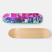 Rainbow Urban Graffiti Skateboard (Horizontal)