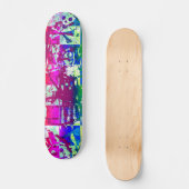 Rainbow Urban Graffiti Skateboard (Vorderseite)