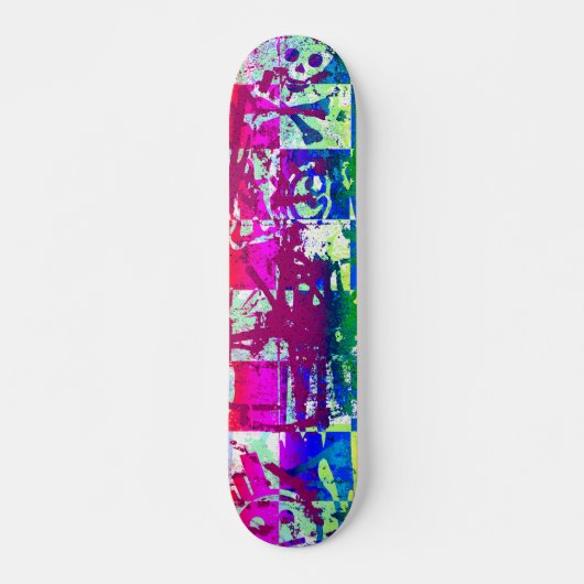 Rainbow Urban Graffiti Skateboard (Vorne)