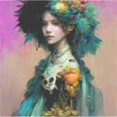 Rainbow Urchin 2 Fantasy Sci-Fi Aufkleber (Vorderseite)