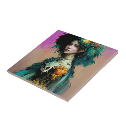 Rainbow Urchin 2 Fantasy Sci-Fi Fliese (Seite)