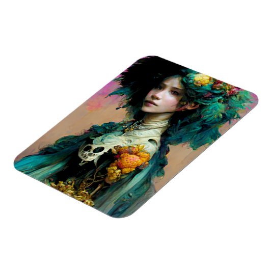 Rainbow Urchin 2 Fantasy Sci-Fi Magnet (Linke Seite)