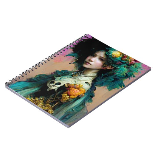 Rainbow Urchin 2 Fantasy Sci-Fi Notizblock (Linke Seite)