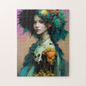 Rainbow Urchin 2 Fantasy Sci-Fi Puzzle (Vertikal)