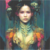 Rainbow Urchin Fantasy Sci-Fi Aufkleber (Vorderseite)