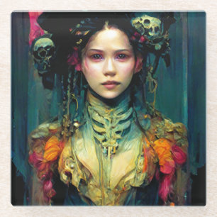 Rainbow Urchin Fantasy Sci-Fi Glasuntersetzer