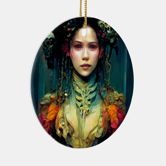 Rainbow Urchin Fantasy Sci-Fi Keramik Ornament (Rechts)