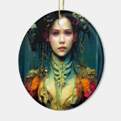 Rainbow Urchin Fantasy Sci-Fi Keramik Ornament (Links)