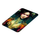 Rainbow Urchin Fantasy Sci-Fi Magnet (Linke Seite)