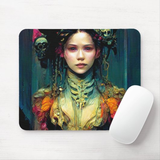 Rainbow Urchin Fantasy Sci-Fi Mousepad (Mit Mouse)