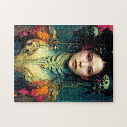 Rainbow Urchin Fantasy Sci-Fi Puzzle (Horizontal)