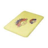 Rainbow Urchins Badematte (Schrägansicht)