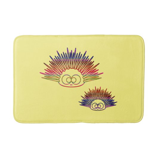 Rainbow Urchins Badematte (Vorderseite)