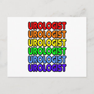 Rainbow Urologist Postkarte