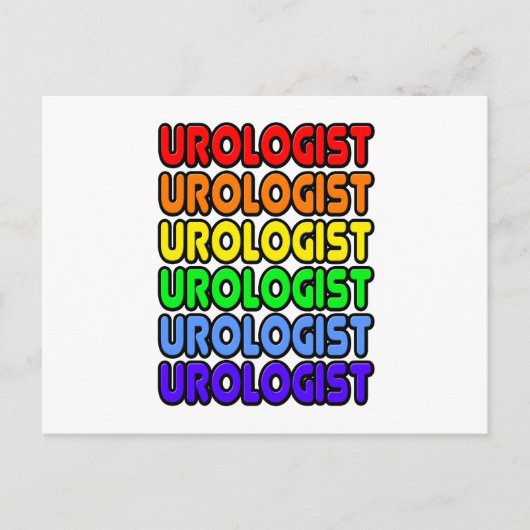Rainbow Urologist Postkarte (Vorderseite)