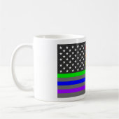 Rainbow US Fahne Kaffee Tasse (Links)