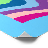 Rainbow US Flag Poster (Ecke)
