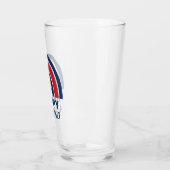 Rainbow USA American Independence Day 4. Juli Glas (Links)