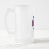 Rainbow USA American Independence Day 4. Juli Mattglas Bierglas (Links)