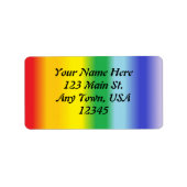 Rainbow v1 adressaufkleber (Vorne)