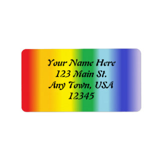 Rainbow v1 adressaufkleber