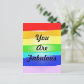 Rainbow v2 postkarte (Stehend Vorderseite)