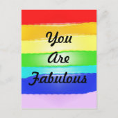 Rainbow v2 postkarte (Vorderseite)