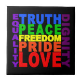 Rainbow Values-Fliese Fliese (Vorderseite)