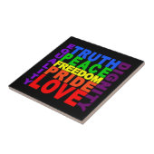Rainbow Values-Fliese Fliese (Seite)