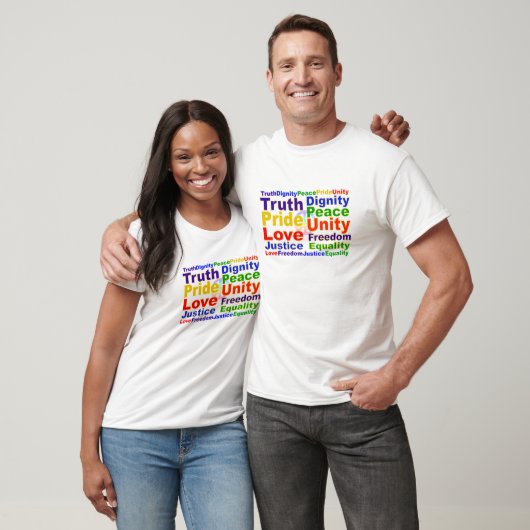 Rainbow Values Shirt - wählen Sie Stil & Farbe (Unisex)