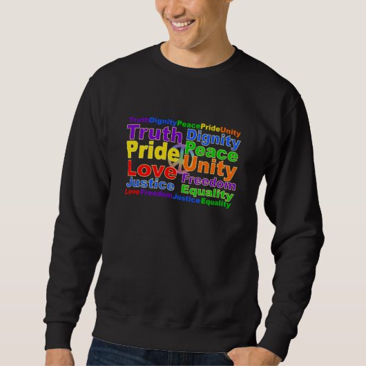 Rainbow Values Shirt - wählen Sie Stil & Farbe (Vorderseite)