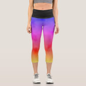 Rainbow Vapor Capri Leggings (Vorderseite)