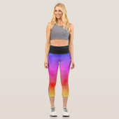 Rainbow Vapor Capri Leggings (Vorderseite)
