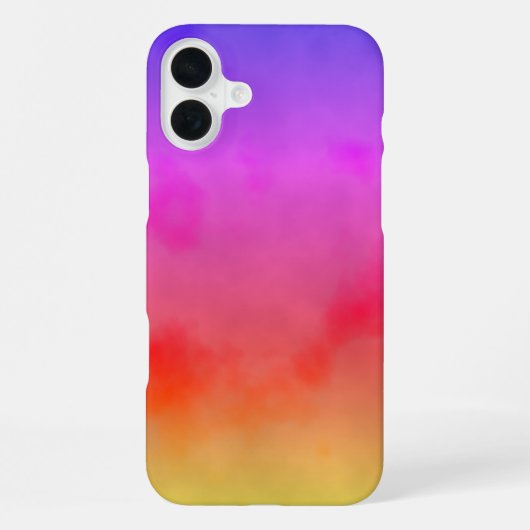 Rainbow Vapor iPhone Hülle (Rückseite)