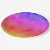 Rainbow Vapor Pappteller (Schrägansicht)