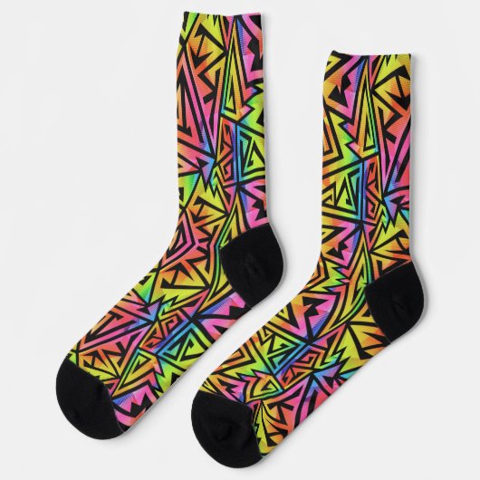 Rainbow Vector Spectrum Socken (Linkes Detail)
