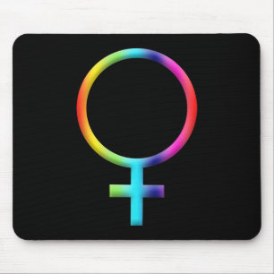 Rainbow Venus Symbol Astrologie Zodiac Planet Zeic Mousepad