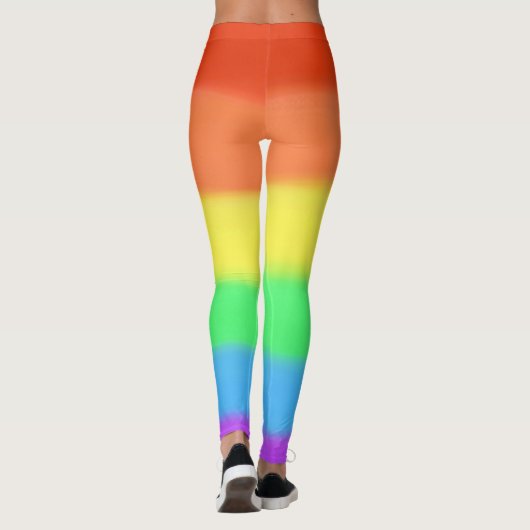 Rainbow vereint farbenfrohe Leggings (Rückseite)