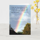 Rainbow Versprechen - Genesis 9 v 13 | Grußkarten Karte (Gelbe Blume)
