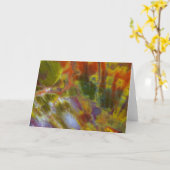 Rainbow-versteinertes Holz Karte (Gelbe Blume)