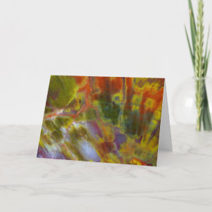 Rainbow-versteinertes Holz Karte