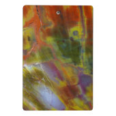 Rainbow-versteinertes Holz Mini Klemmbrett (Rückseite)