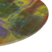 Rainbow-versteinertes Holz Schneidebrett (Ecke)