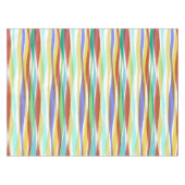 Rainbow Vertical Stripes Pastellfarben Tischdecke (Vorderseite (Horizontal))