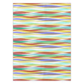 Rainbow Vertical Stripes Pastellfarben Tischdecke (Vorderseite)